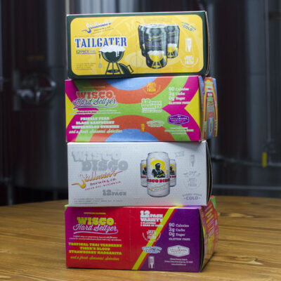 12-pack of Wisco Hard Seltzer, Wisco Disco, or Tailgater